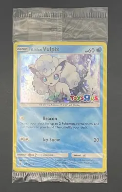 Pokemon Card Alolan Vulpix 21/145 Toys R Us Promo - Sealed - Image 1