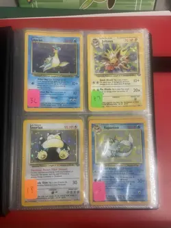 Vtg Pokemon Card Collection Lot Base Set Binder Holos WOTC MP-DMG Lot#2 - Image 2