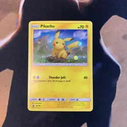 Pikachu Sun & Moon Black Star Promo SM183 Pokemon Card Raw Holo - Image 1