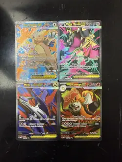 Mega Evolution EX FA Lot of Fresh Pulled Pokemon TCG Cards - 156, 162, 163, 164 - Image 1