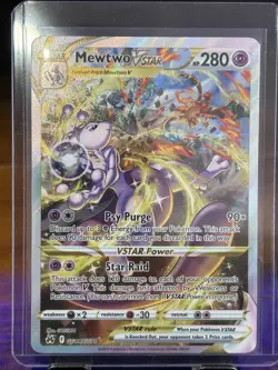 Pokemon Mewtwo VSTAR TCG Ultra Rare Card GG44/GG70 Crown Zenith Galarian Gallery - Image 1