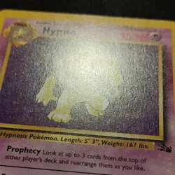 Pokemon TCG Hypno Fossil Card 23/62 1st Edition Rare LP excellent condition - Image 2