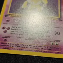 Pokemon TCG Hypno Fossil Card 23/62 1st Edition Rare LP excellent condition - Image 3