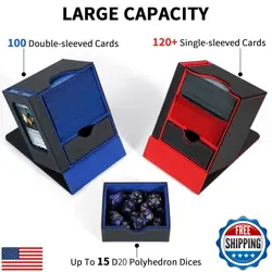 VOXOR MTG Commander Deck Box, Card Deck Box with Commander Display, Fits 100 - Image 3