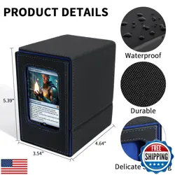 VOXOR MTG Commander Deck Box, Card Deck Box with Commander Display, Fits 100 - Image 4