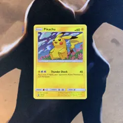 Pikachu Sun & Moon Black Star Promo SM206 Pokemon Card Raw Holo - Image 1