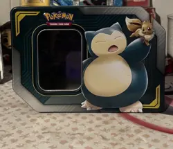 Snorlax & Eevee Tag Team EMPTY Tin Pokemon TCG No Cards Fast Shipping - Image 1
