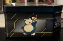 Snorlax & Eevee Tag Team EMPTY Tin Pokemon TCG No Cards Fast Shipping - Image 3