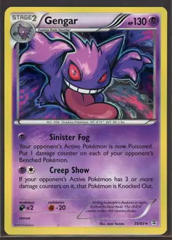 Gengar 35/83 XY Generations Holo Rare Card 20th Anniversary - Lightly Played - Image 1