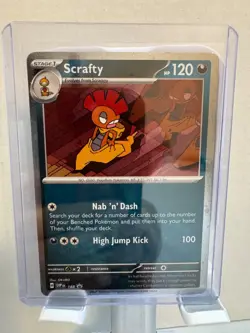 Scrafty Promo #188 Journey Together Cosmos Holo Pokemon Card - Image 1