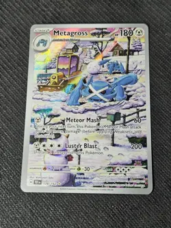 Pokemon TCG Metagross 178/162 Temporal Forces Holo Card Illustration - Image 1