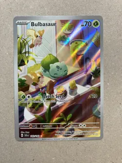 Pokemon Bulbasaur Card Stellar Crown 143/142 Pokemon TCG Illustration Rare - Image 1