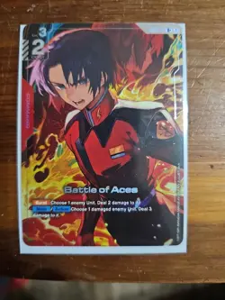 Gundam Card Game Newtype Rising GD01-111 R+ Battle of Aces Alternative Art - Image 1