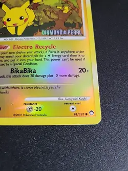 Pikachu Reverse Holo 94/123 Diamond and Pearl Graded Pokemon Card - PSA CGC 6 NM - Image 5
