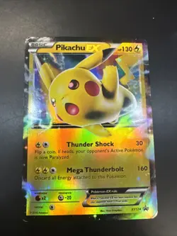 Pokemon Pikachu TCG Holo Black Star Promos Card EX XY174 NM/M Condition - Image 1