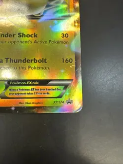 Pokemon Pikachu TCG Holo Black Star Promos Card EX XY174 NM/M Condition - Image 3