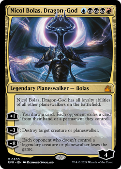 Nicol Bolas, Dragon-God FOIL Ravnica Remastered PLD Mythic Rare CARD ABUGames - Image 1