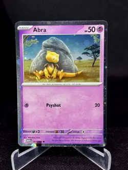 Abra 063/165 🔮 HD Galaxy Swirl 🌀 Scarlet & Violet 151 Pokemon Card - Image 1