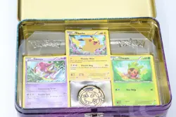 Pokemon 2015 Collector Chest Tin Hoopa Pikachu Rayquaza Cards Token Summer VG - Image 5