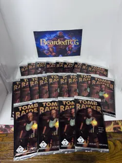 x22 Tomb Raider Collectible Card Game CCG Base Set Booster Packs SEALED!!! - Image 1