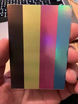 Yugioh Test Print Card Secret Rare Holo Vintage CMYK Misprint Error - Image 2