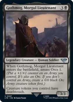 GOTHMOG, MORGUL LIEUTENANT X 4 N/M- THE LORD OF THE RINGS MAGIC THE GATHERING - Image 1