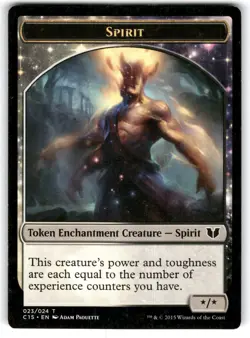MTG - Spirit (Enchantment) Cat Double-Sided Token - Commander 2015 - Image 1