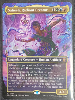 Saheeli, Radiant Creator (Borderless) Commander: Aetherdrift MTG DRC #3 NM/M - Image 1