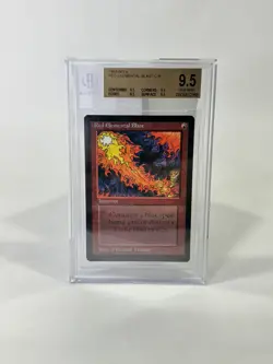 Magic The Gathering Red Elemental Blast BETA BGS 9.5quad MINT+ Graded - Image 1