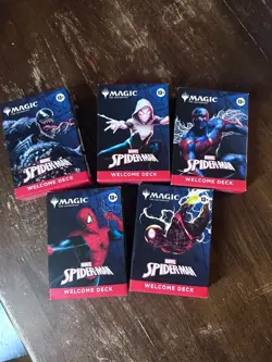 SPIDER-MAN Welcome Deck SDCC promo NEW MTG Magic the Gathering 5 Decks SEALED - Image 1