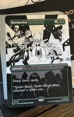 MTG Spider-Man HARMONIZE 7018 SECRET LAIR DROP NONFOIL RARE Hit - Image 1
