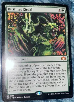 Birthing Ritual dmgd Modern Horizons 3 ENGLISH 0146 mtg -UnltdCards - Image 1