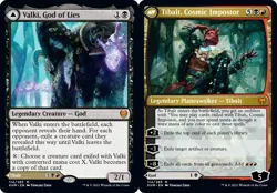 1 x Valki, God of Lies // Tibalt, Cosmic Impostor - Kaldheim - Light Play - MTG - Image 1