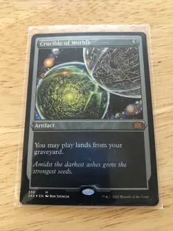 MTG Crucible of Worlds - Foil Etched Double Masters 2022 558 Foil Mythic - Image 2
