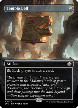 Temple Bell (Borderless) The Lost Caverns of Ixalan Commander Near Mint - Image 1