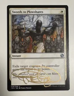 Swords to Plowshares Iconic Masters Regular - NM - Signed -Ship Without Tracking - Image 1