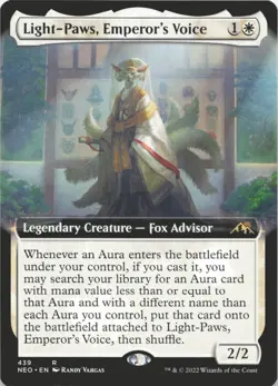 Light-Paws, Emperor's Voice (Extended Art) R Kamigawa: Neon Dynasty 439 NM - Image 1