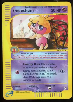 Pokemon 2003 Aquapolis - Smoochum - Reverse Holo - 61 - Image 1