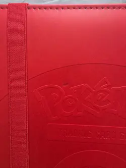 Ultra Pro Pokemon TCG Charizard 9 Pocket Leather Binder Red 360 Card Capacity - Image 3