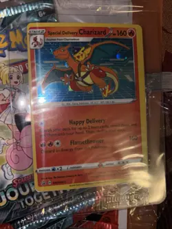 Special Delivery Charizard Pokemon Center Promo Card Sealed SWSH075 SHIPS FAST - Image 1