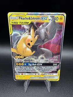 Pikachu & Zekrom GX 33/181 Pokemon Team Up Ultra Rare Holo 2019 - Image 1