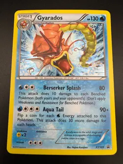 Gyarados XY109 Pokemon XY Black Star Promo Cosmos Holo 2016 - Image 3