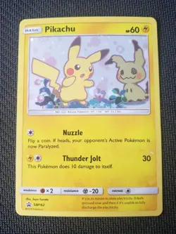 Pikachu Holo Promo SM162 Pokemon Team Up Blister - Image 1