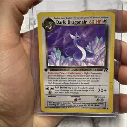 Pokemon TCG Team Rocket #33/82 Dark Dragonair MP 1st Edition Vintage Uncommon - Image 1