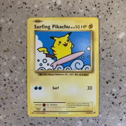 2001 Promos - Wizards Black Star Surfing Pikachu Basic/Promo #28 - Image 1