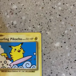 2001 Promos - Wizards Black Star Surfing Pikachu Basic/Promo #28 - Image 3