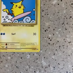 2001 Promos - Wizards Black Star Surfing Pikachu Basic/Promo #28 - Image 4