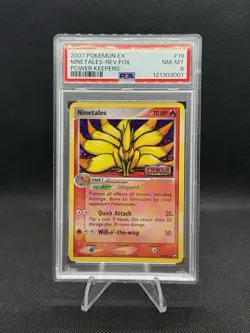 Pokemon: Ninetales #19/108 Holo Rare EX Power Keepers 2007 STAMPED - PSA 8 - Image 1