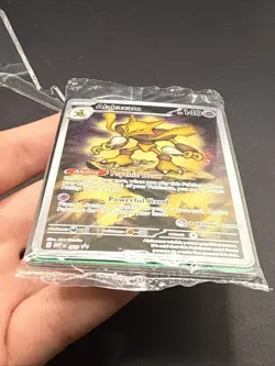 Pokemon Mega Evolution MEP 009 Alakazam SEALED Promo Pokemon Center Stamped - Image 3