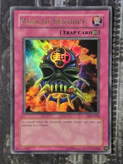 MASK OF RESTRICT - Labyrinth Of Nightmare - Ultra Rare NM Near Mint LON-018 - Image 1